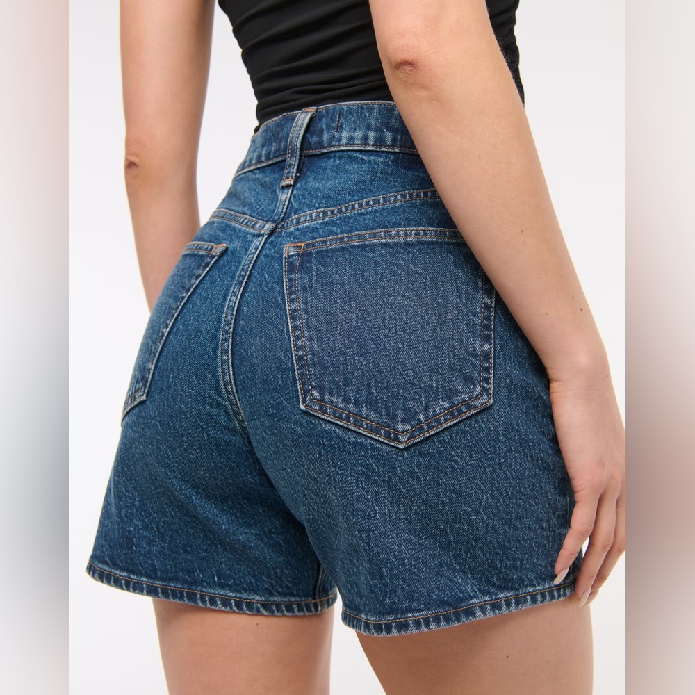 Abercrombie & Fitch High Rise Dad Shorts Curve Love
